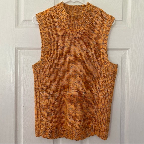 ANTHROPOLOGIE Knit Mock Turtleneck Sweater Tank Top NWOT Size XL - Picture 7 of 10
